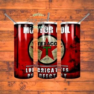 Texaco oil greasy 20oz Tumbler